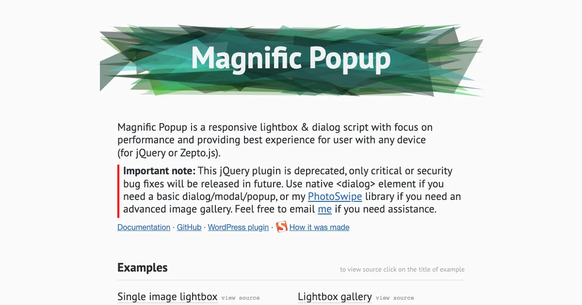 Magnific Popup