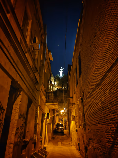 a street with cars parked on it
